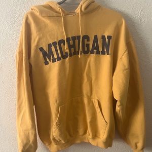Pastel Yellow Michigan Hoodie